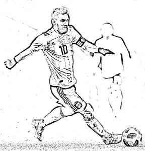 Lionel_Messi_coloring pictures – Värityskuvat / Coloring Pages of