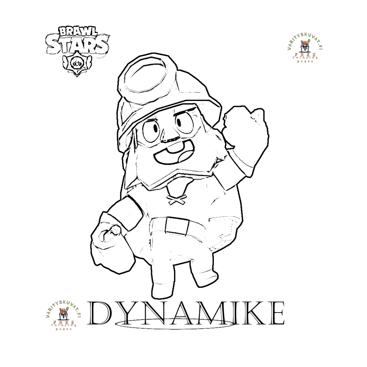 Brawl Stars Dynamike värityskuva