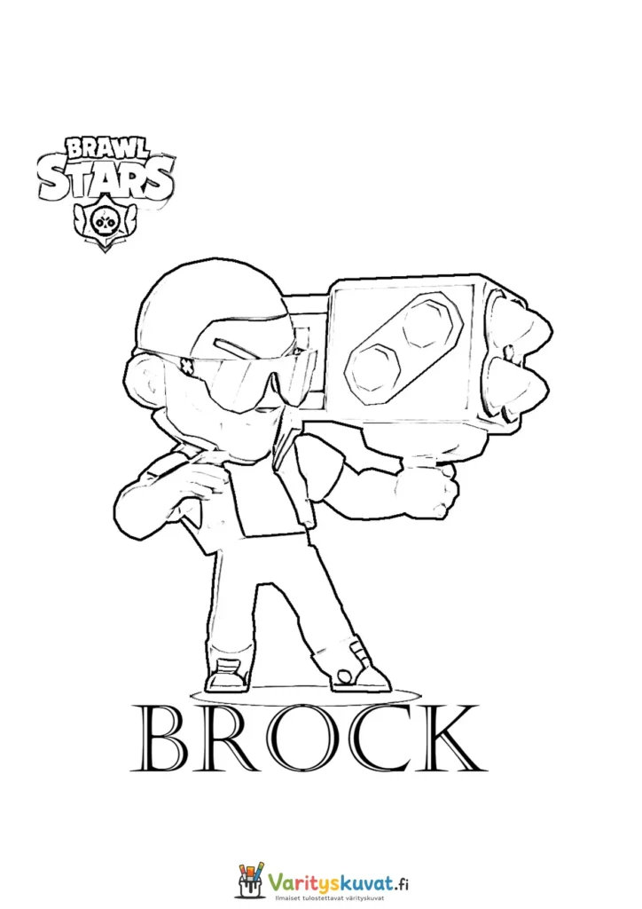Brawl Stars Brock värityskuva