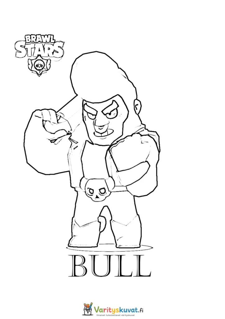 Brawl Stars Bull värityskuva