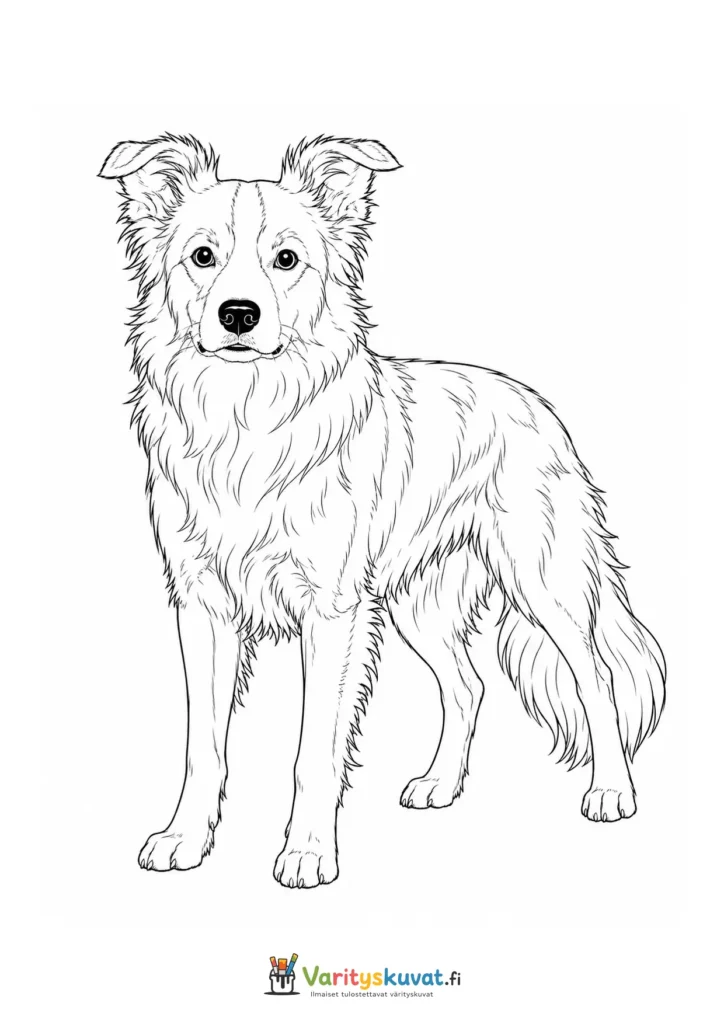 Bordercollie värityskuva