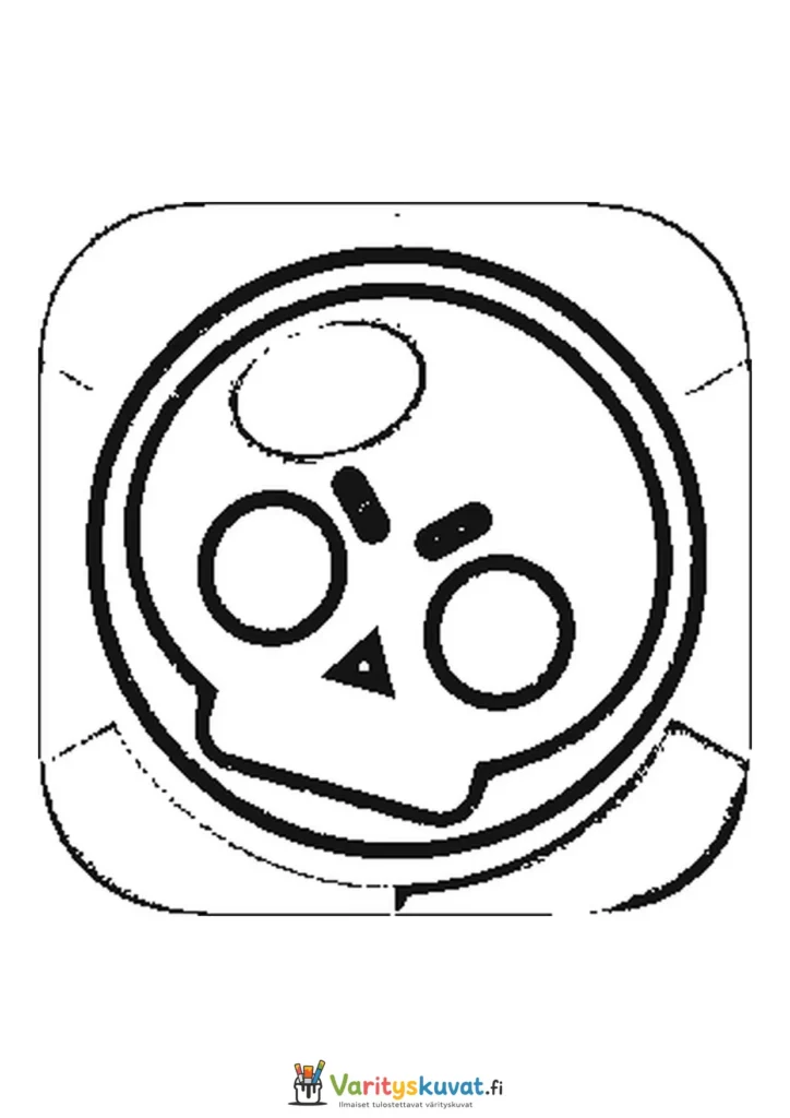 Brawl Stars -sovelluskuvake värityskuva