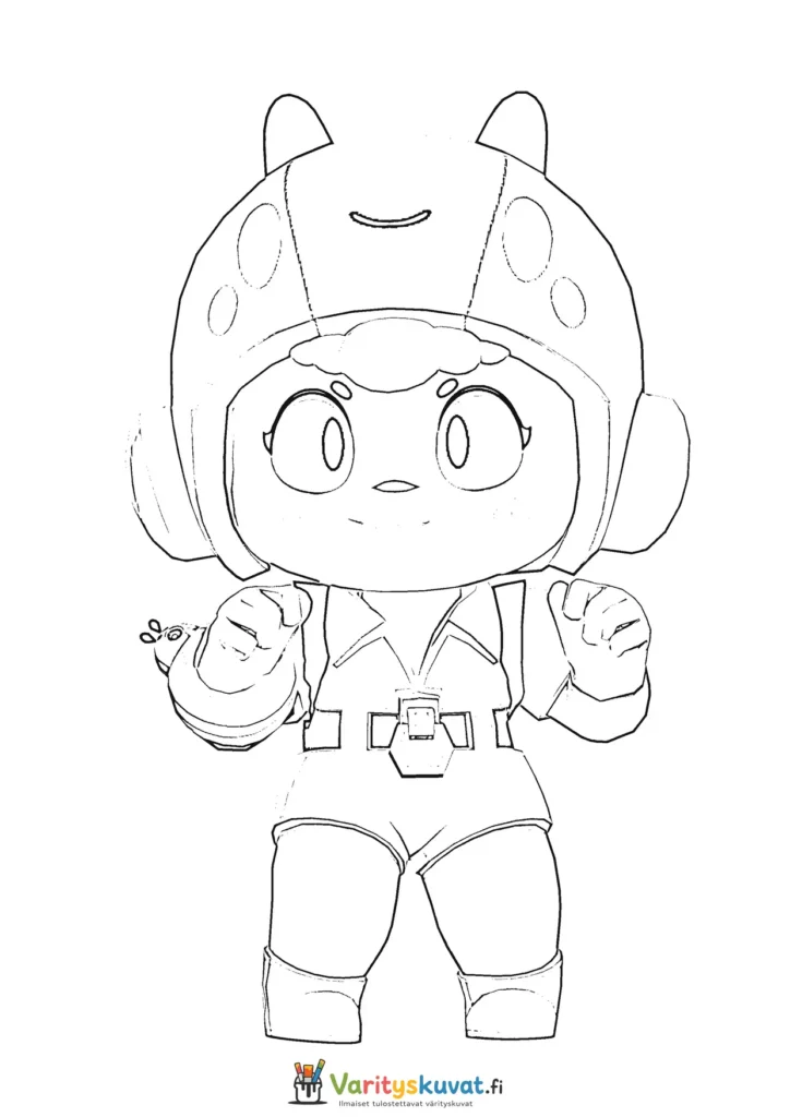 Brawl Stars Bea värityskuva