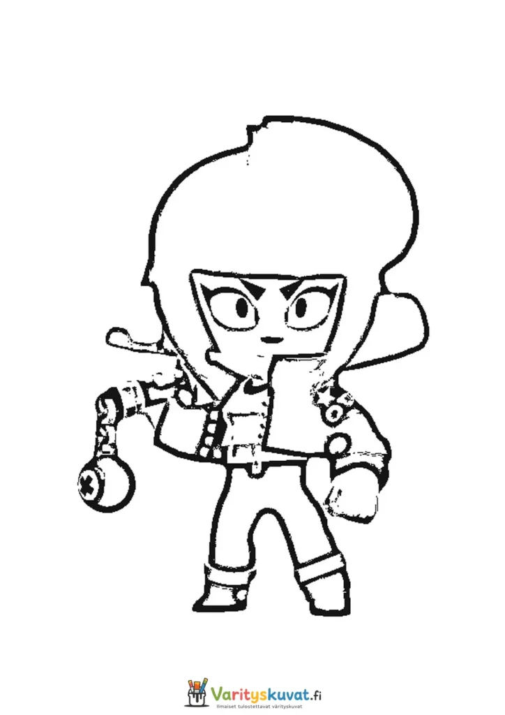 Brawl Stars Bibi värityskuva