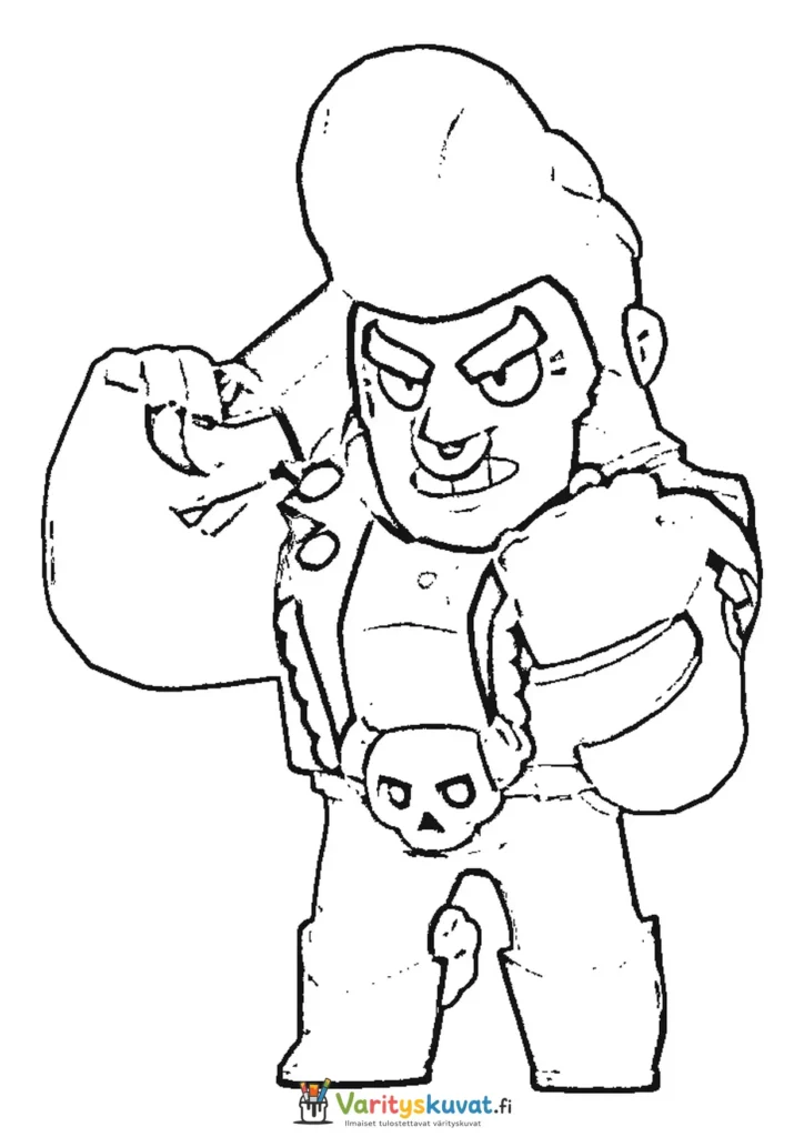 Brawl Stars Bull värityskuva