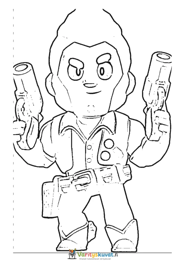 Brawl Stars Colt 1 värityskuva