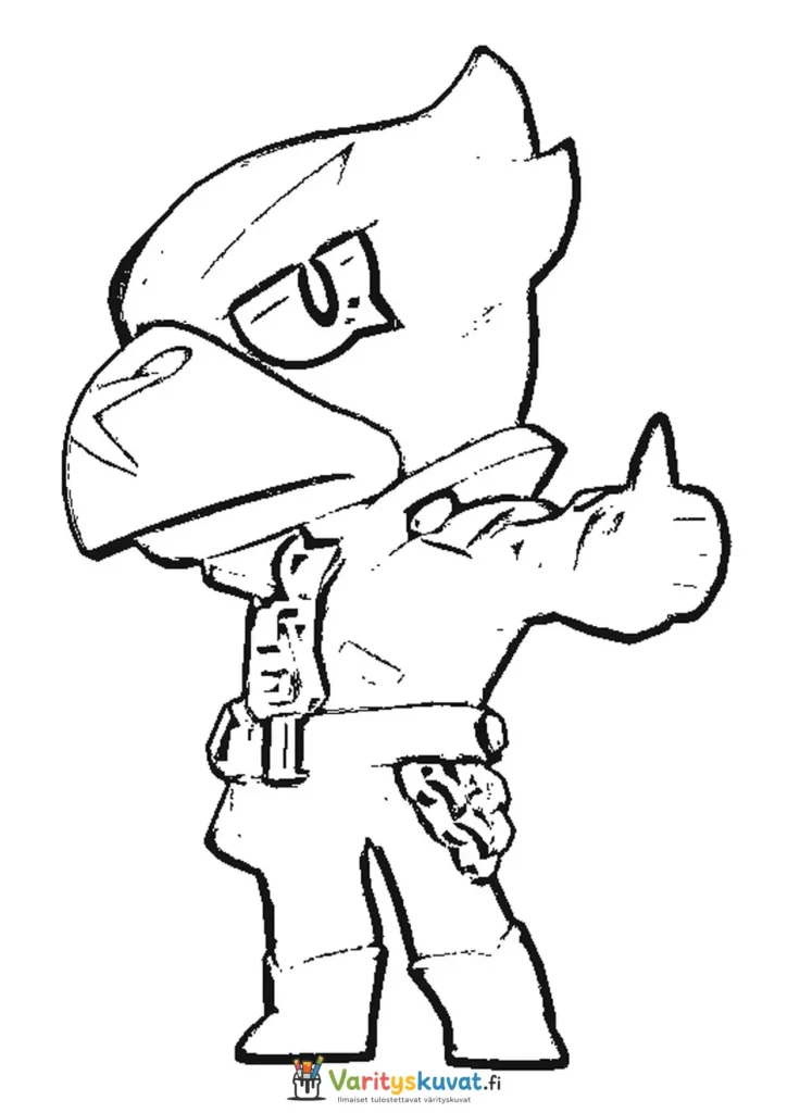 Brawl Stars Crow värityskuva