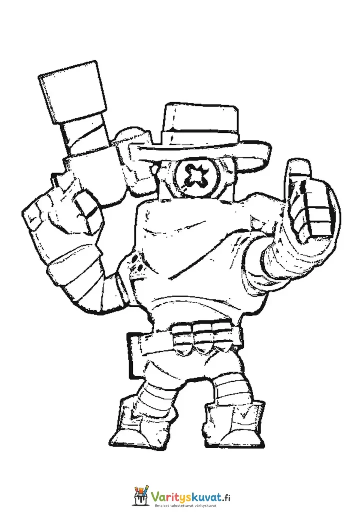 Brawl Stars Darryl värityskuva