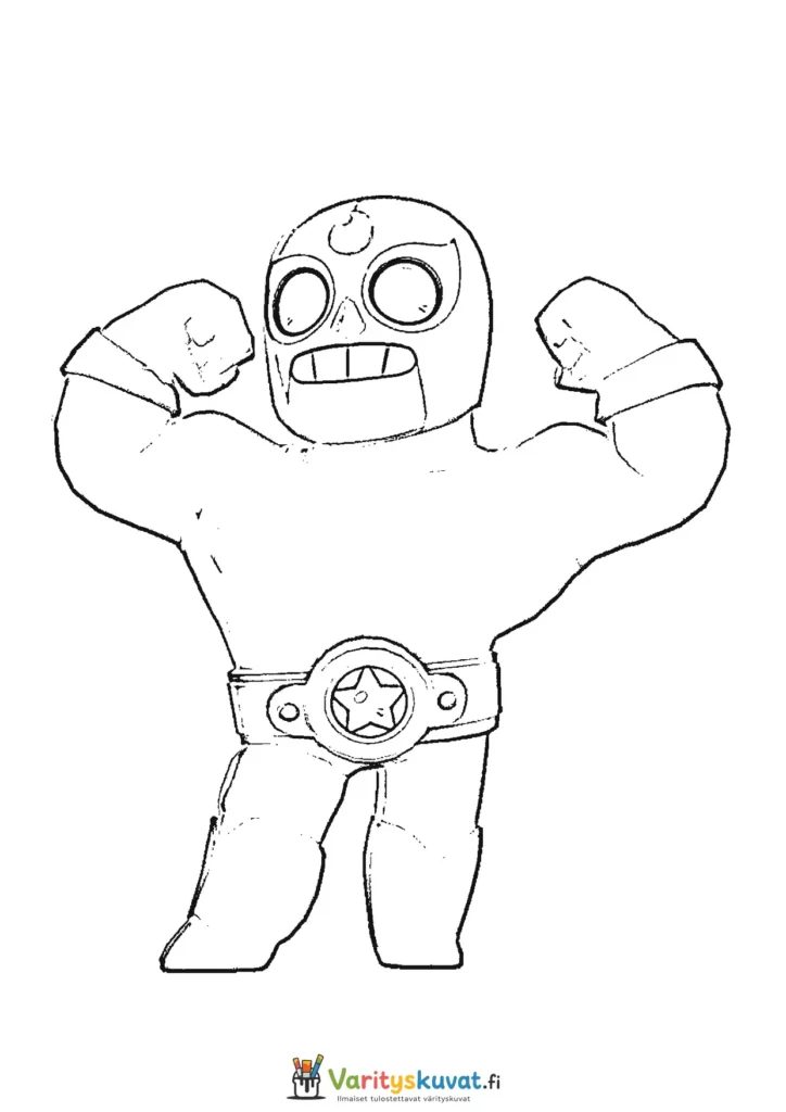 Brawl Stars El Primo poseeraamassa värityskuva