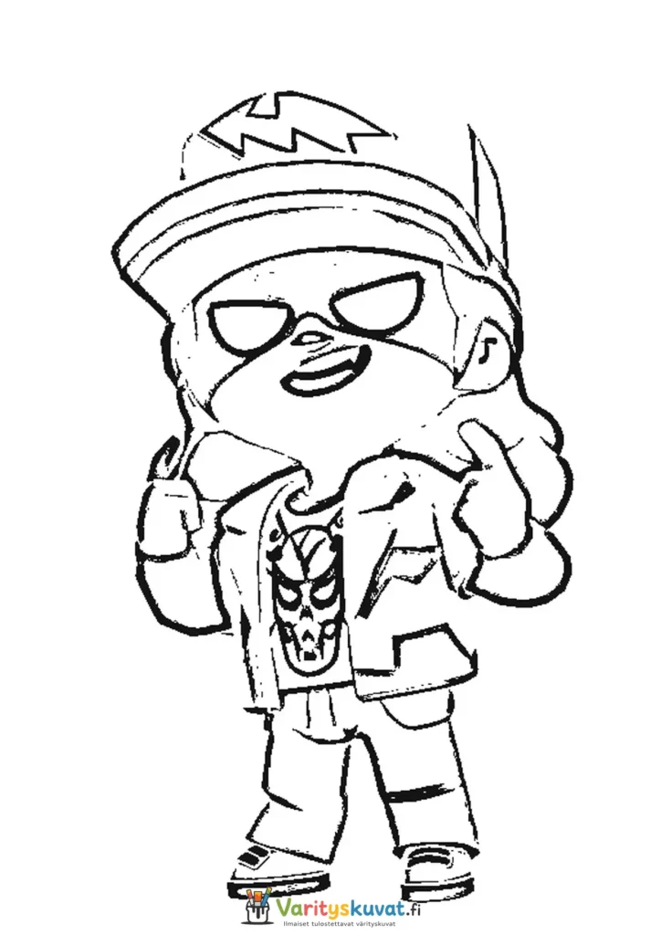 Brawl Stars Maisie värityskuva