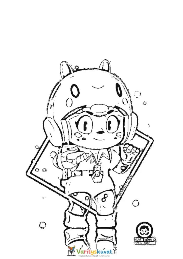 Brawl Stars Neko Bea värityskuva