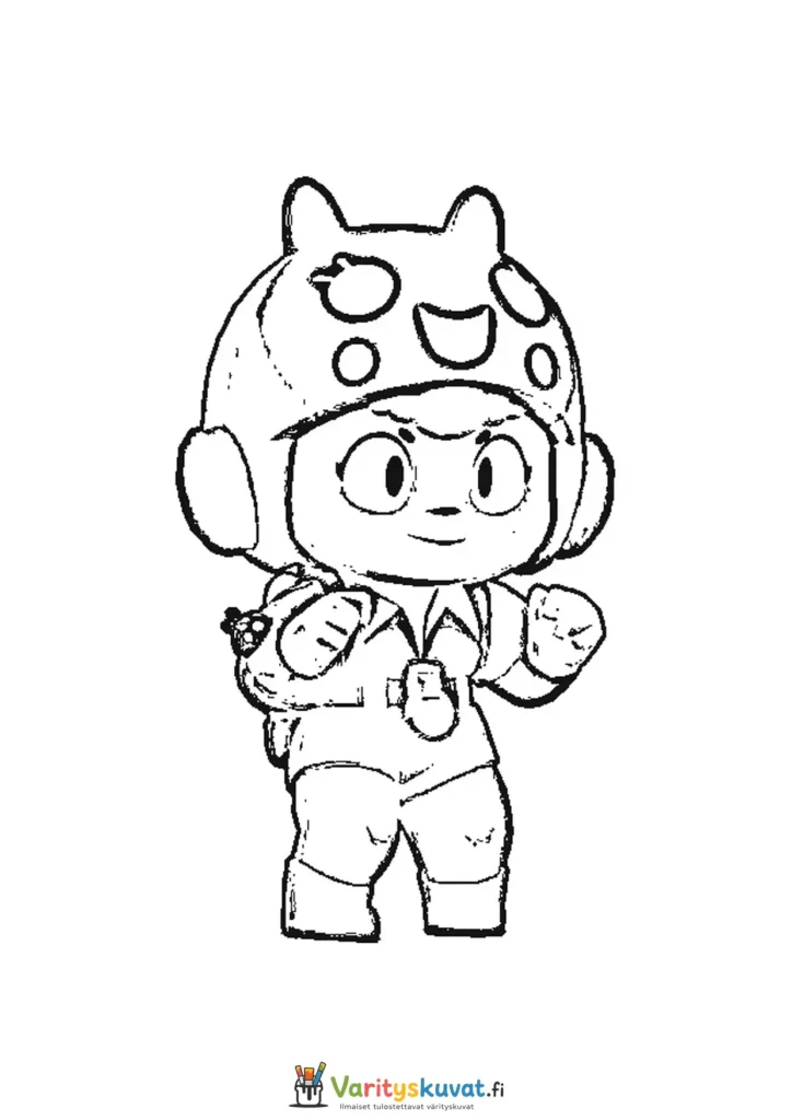Brawl Stars Nita värityskuva