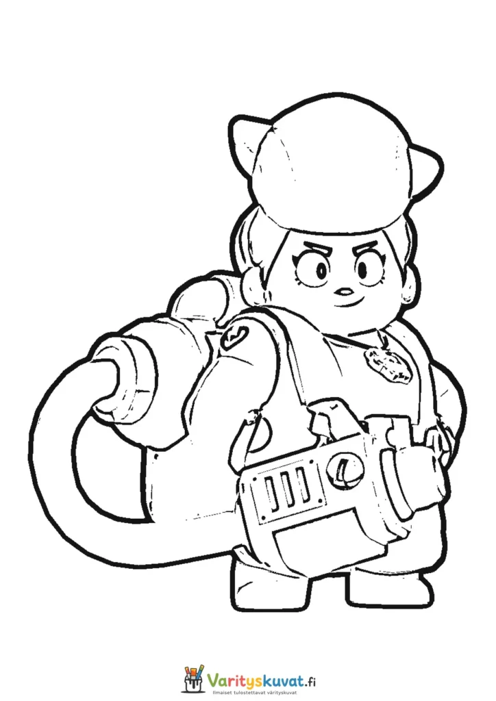 Brawl Stars Pam 1 värityskuva