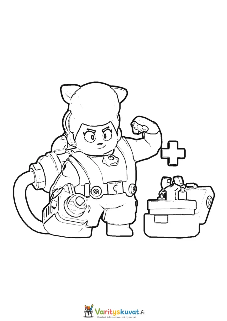 Brawl Stars Pam 2 värityskuva