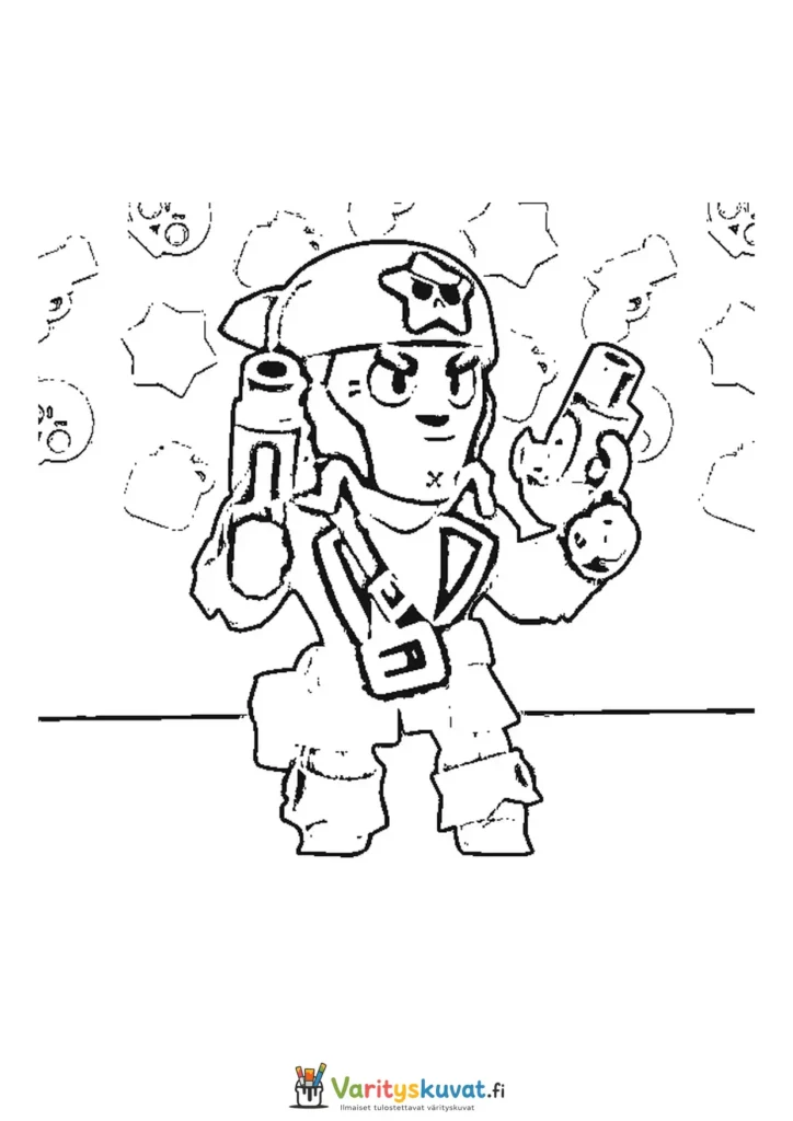 Brawl Stars Pirate Colt värityskuva