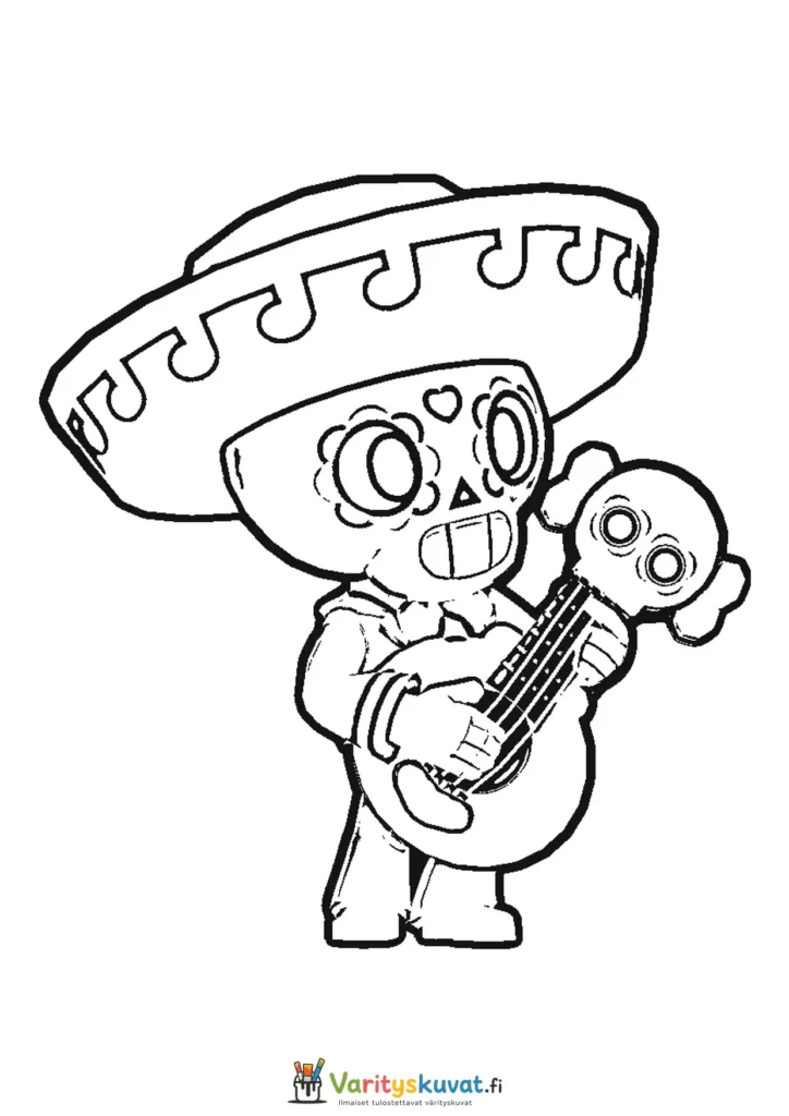 Brawl Stars Poco värityskuva