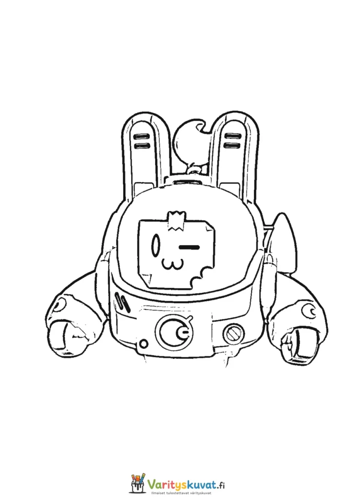 Brawl Stars -robottihahmo värityskuva