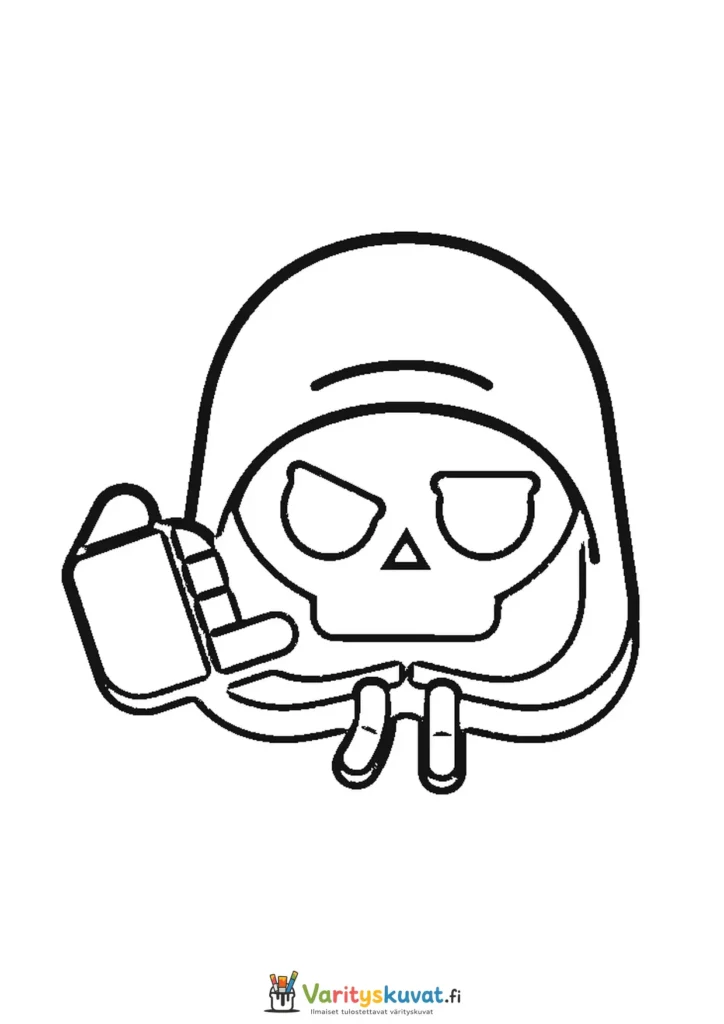 Brawl Stars -kallologo värityskuva