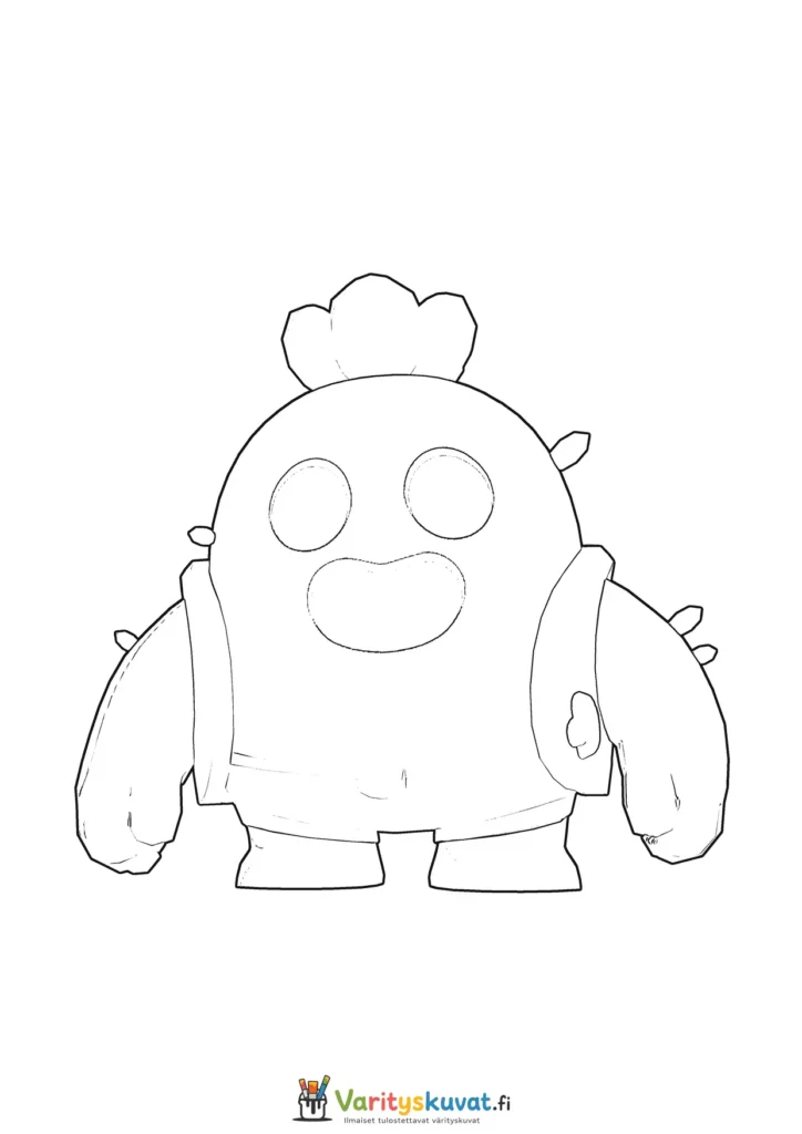 Brawl Stars Spike värityskuva